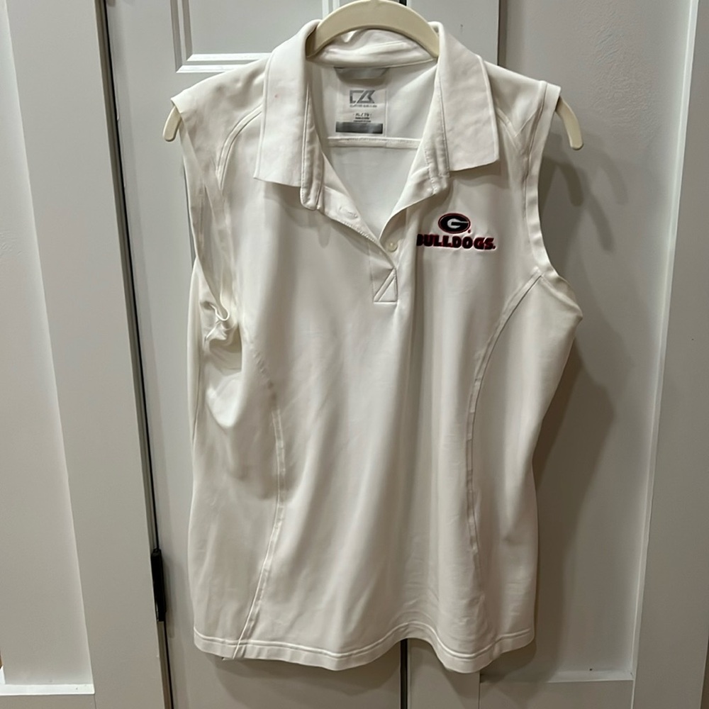 Cutter and Buck Georgia Bulldogs golf sleeveless shirt Ladies